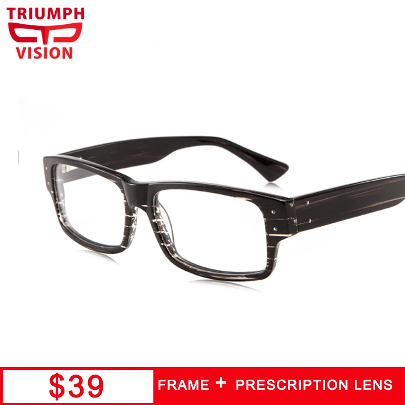 TRIUMPH VISION Designer Sturdy Arms Acetate Frame Eyeglasses Prescription Glasses Men Anti Blue Ray Glasses Photochromic Reading
TRIUMPH VISION Designer Sturdy Arms Acetate Frame Eyeglasses Prescription Glasses Men Anti Blue Ray Glasses Photochromic Reading