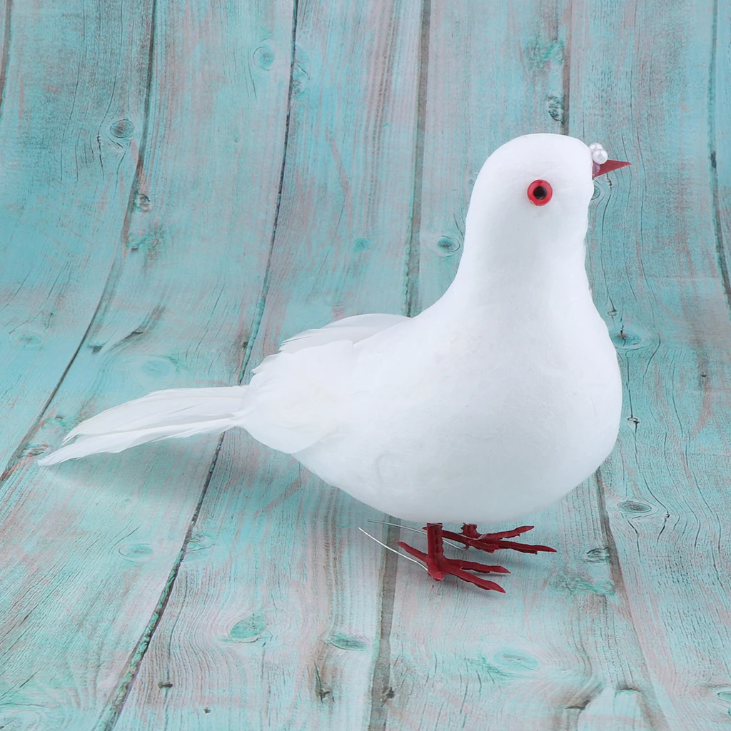 MagiDeal 1Pcs Super Delicate Foam Artificial Feathered White Pigeon Birds Statue Wedding Decoration Garden Miniatures
MagiDeal 1Pcs Super Delicate Foam Artificial Feathered White Pigeon Birds Statue Wedding Decoration Garden Miniatures
