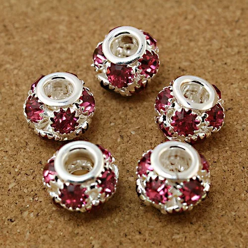 50pcs/lot 11x13mm Round Shape Peach Rhinestone Hollw Ball Spacer DIY Beads Fit European Bracelet
50pcs/lot 11x13mm Round Shape Peach Rhinestone Hollw Ball Spacer DIY Beads Fit European Bracelet