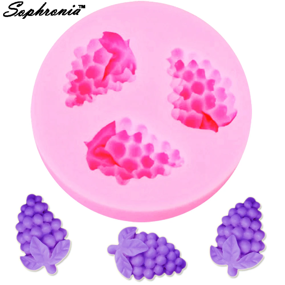 10pcs/set Grape Silicone Mold Chocolate Silicone Mold Candy Molds Lovely Cake Decorating Tools Fondant Tools M047
10pcs/set Grape Silicone Mold Chocolate Silicone Mold Candy Molds Lovely Cake Decorating Tools Fondant Tools M047
