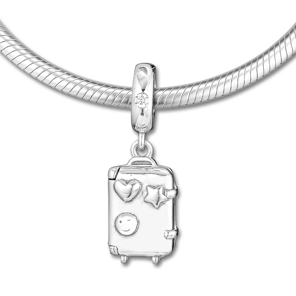Fits for Europe Charms Bracelets Suitcase Hanging Beads 100% 925 Sterling-Silver-Jewelry with Clear CZ Free Shipping
Fits for Europe Charms Bracelets Suitcase Hanging Beads 100% 925 Sterling-Silver-Jewelry with Clear CZ Free Shipping