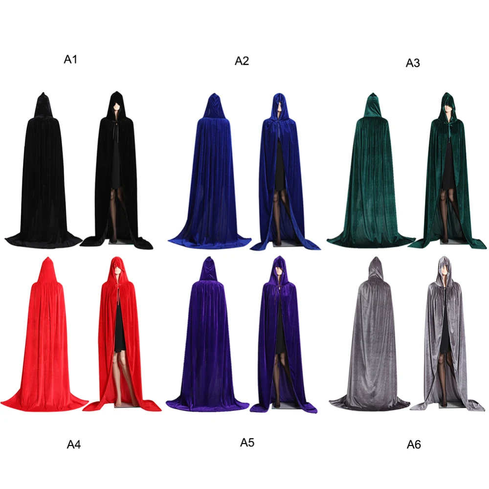Hooded Cloak Long Velvet Cape Christmas Halloween Cosplay Costumes Unisex Soft Hooded Cape Wizard Prince's Long Cloak
Hooded Cloak Long Velvet Cape Christmas Halloween Cosplay Costumes Unisex Soft Hooded Cape Wizard Prince's Long Cloak