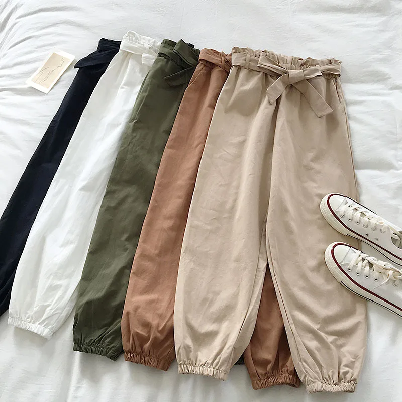 Elastic Waist Pants Harem Pants Women For Summer 2021 Korean Ankle-length Pentalon Femme Wide Leg Pants Women Black Loose Pants
Elastic Waist Pants Harem Pants Women For Summer 2021 Korean Ankle-length Pentalon Femme Wide Leg Pants Women Black Loose Pants