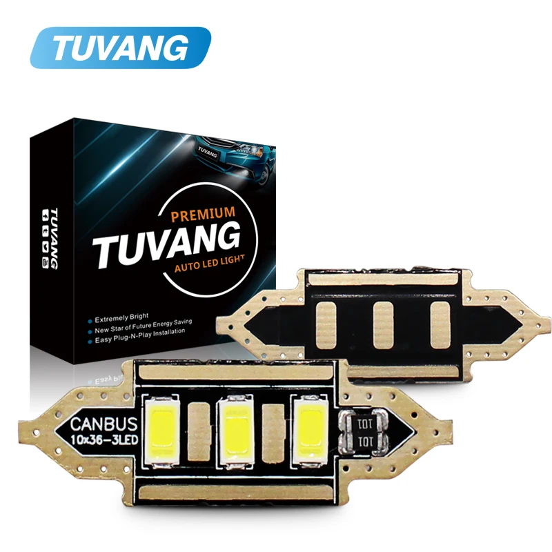 2x C5W гирлянда светодиодный лампы 31/36/39/41 мм 5730 SMD CANBUS Авто Интерьер светильник