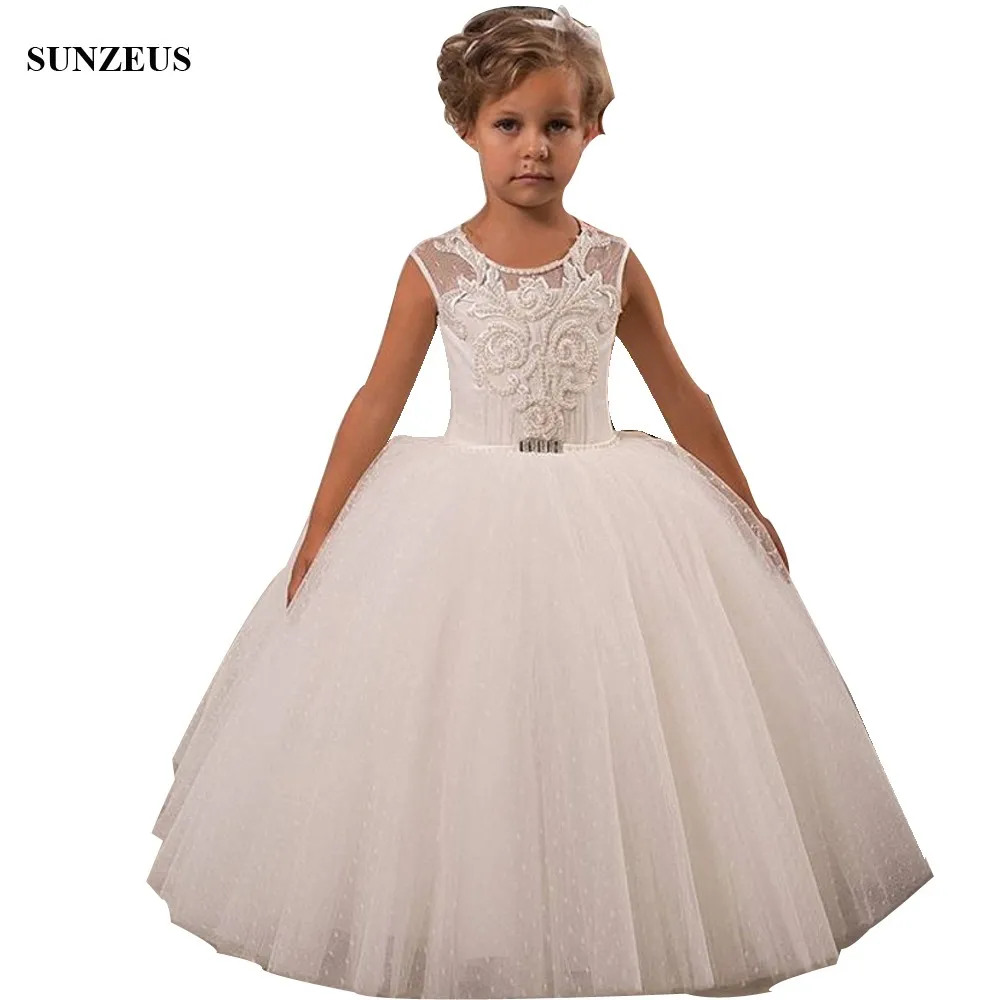 Ball Gown Puffy Flower Girl Dress Custom-made Pearls Appliques Luxury Children Party Dresses For Wedding FLG097
Ball Gown Puffy Flower Girl Dress Custom-made Pearls Appliques Luxury Children Party Dresses For Wedding FLG097