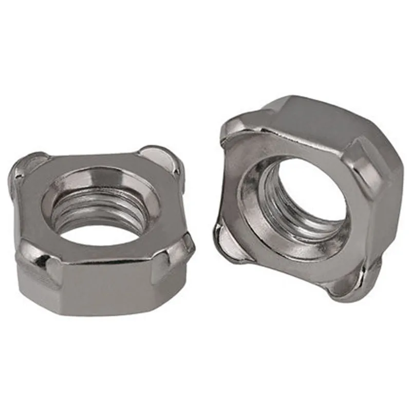 304 stainless steel square welding nut Four corners spot welding nut GB13680/DIN928 M4 M5 M6 M8 M10
304 stainless steel square welding nut Four corners spot welding nut GB13680/DIN928 M4 M5 M6 M8 M10