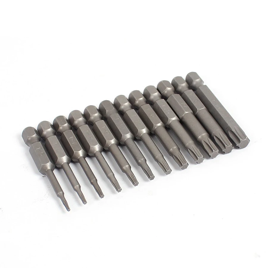 12PCS/Set Dill Precision Screw Driver Tamper Star/Torx Socket Screwdriver Set Bits Tool 1/4 Ferramentas Hand Tools | Инструменты