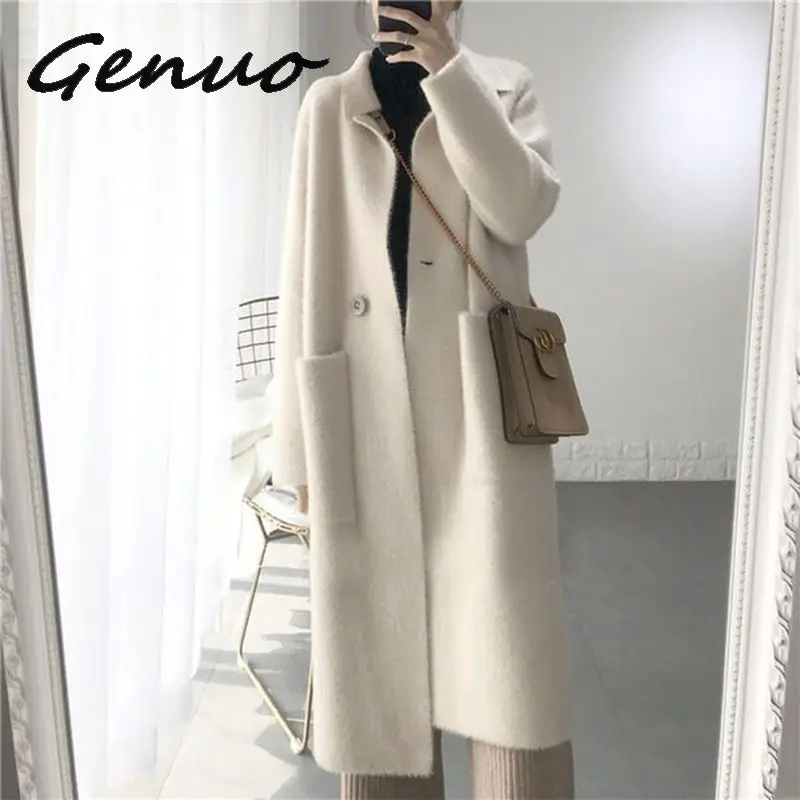 2019 Autumn Winter Women Fashion Loose Casual Oversize Sweaters Beige Cashmere Long Cardigan Jacket Chic Wool Warm Knitted Coats
2019 Autumn Winter Women Fashion Loose Casual Oversize Sweaters Beige Cashmere Long Cardigan Jacket Chic Wool Warm Knitted Coats