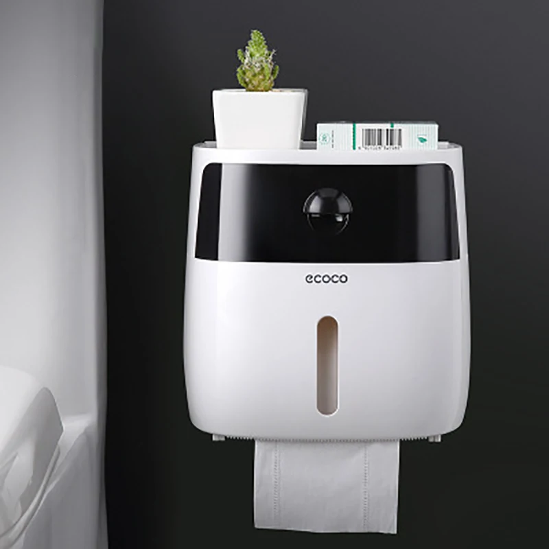 Portable Toilet Paper Holder Wall-Mounted Paper Dispenser Bathroom Plastic Tissue Storage Box Bathroom Accessories Set
Portable Toilet Paper Holder Wall-Mounted Paper Dispenser Bathroom Plastic Tissue Storage Box Bathroom Accessories Set