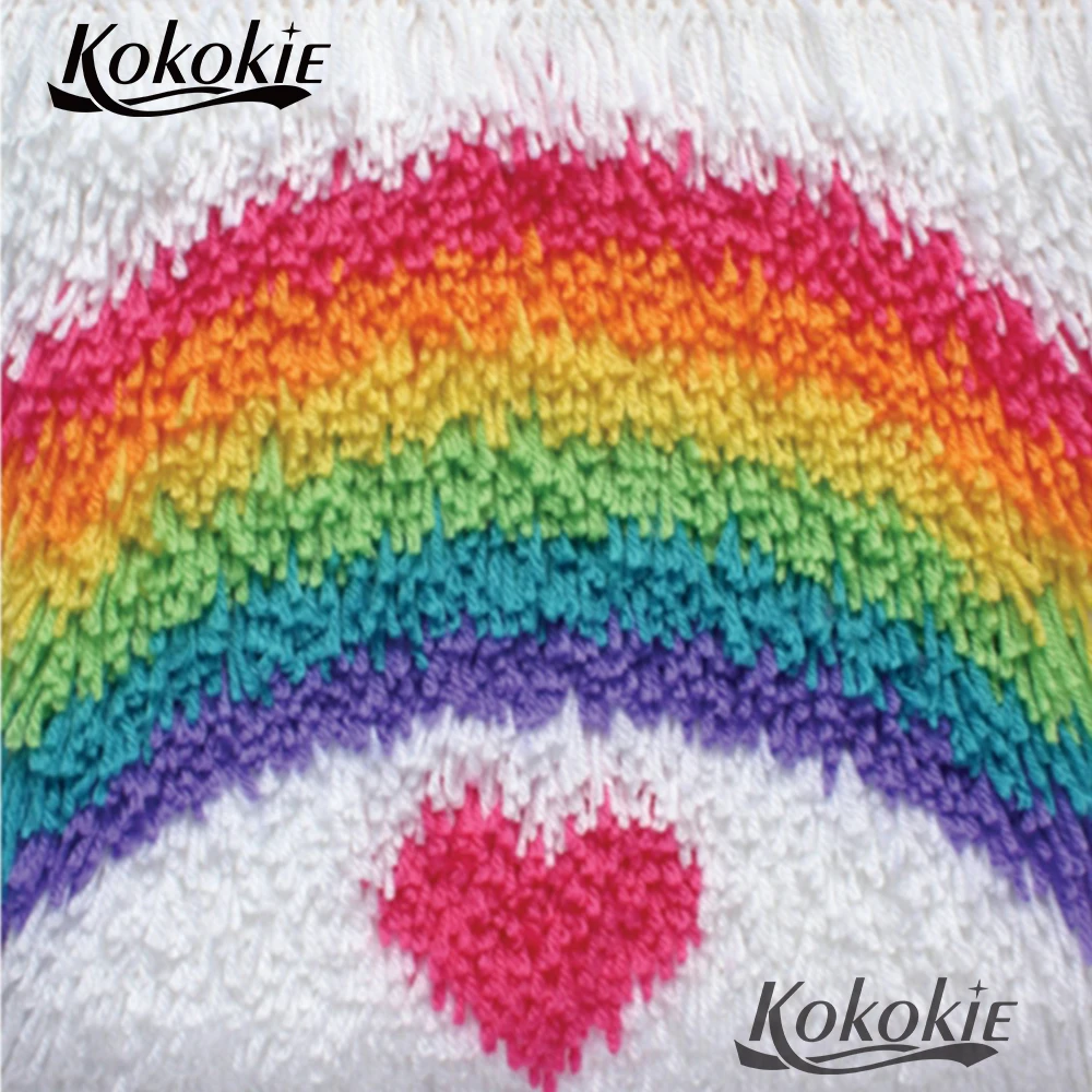 diy rug Needlework rainbow Latch Hook 3d carpet Unfinished Crocheting Rug Kits Yarn cross stitch kits Embroidery Pillowcase
diy rug Needlework rainbow Latch Hook 3d carpet Unfinished Crocheting Rug Kits Yarn cross stitch kits Embroidery Pillowcase
