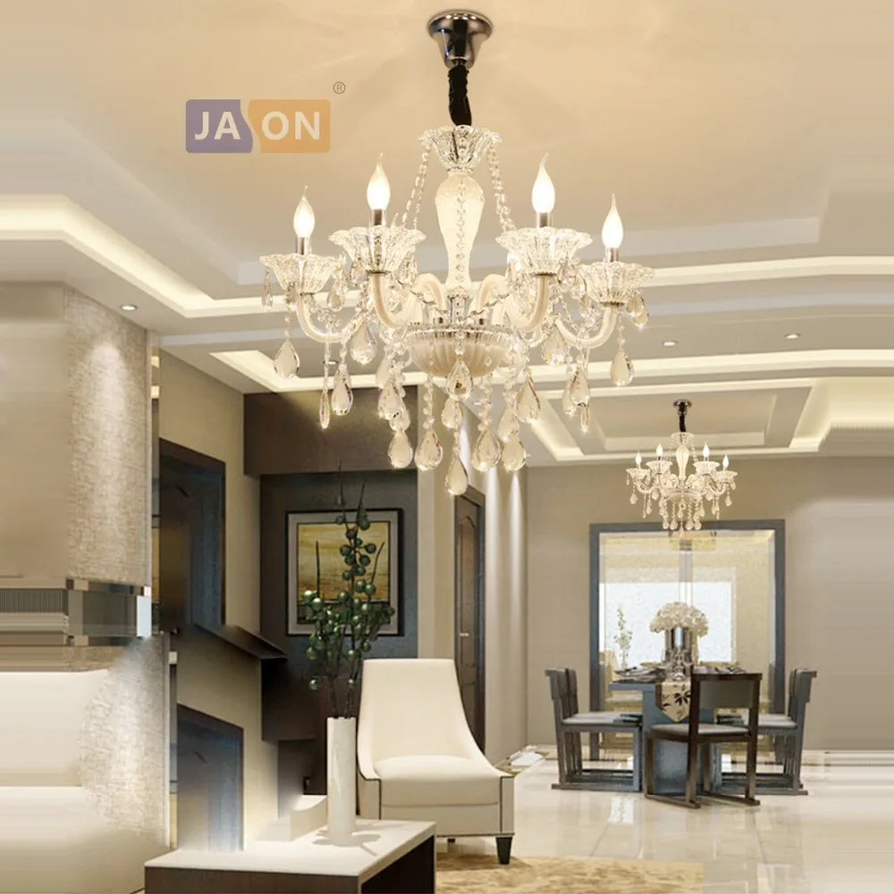 led e14 European Iron Crystal Glass Clear Chandelier Lighting Lustre Suspension Luminaire Lampen For Foyer Bedroom
led e14 European Iron Crystal Glass Clear Chandelier Lighting Lustre Suspension Luminaire Lampen For Foyer Bedroom