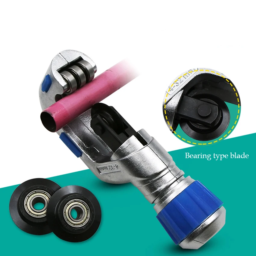 Bearing Pipe Cutter 4-32mm Manual Tube Shearing for Copper, Aluminum, Stainless Steel, Bellows, PPR Plastic Tube Hand Pipe Tool
Bearing Pipe Cutter 4-32mm Manual Tube Shearing for Copper, Aluminum, Stainless Steel, Bellows, PPR Plastic Tube Hand Pipe Tool