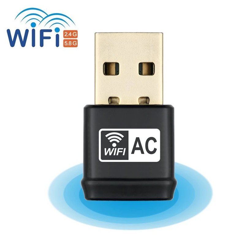 USB Wifi адаптер AC600Mbps двухдиапазонный 2 4G/5G 802.11ac беспроводной для Windows 10/8. 1/7/XP/Vista Mac OS X