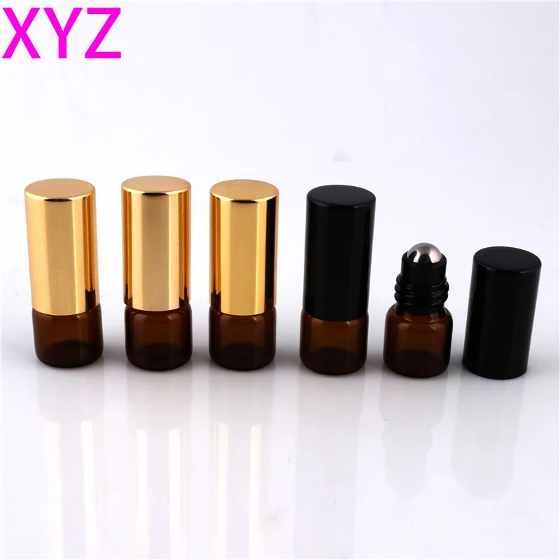 jxcaih 50{Pieces/Lot) Portable brown glass empty oil box cosmetic bottle with stainless steel beads 2-color metal cap 1ml
jxcaih 50{Pieces/Lot) Portable brown glass empty oil box cosmetic bottle with stainless steel beads 2-color metal cap 1ml