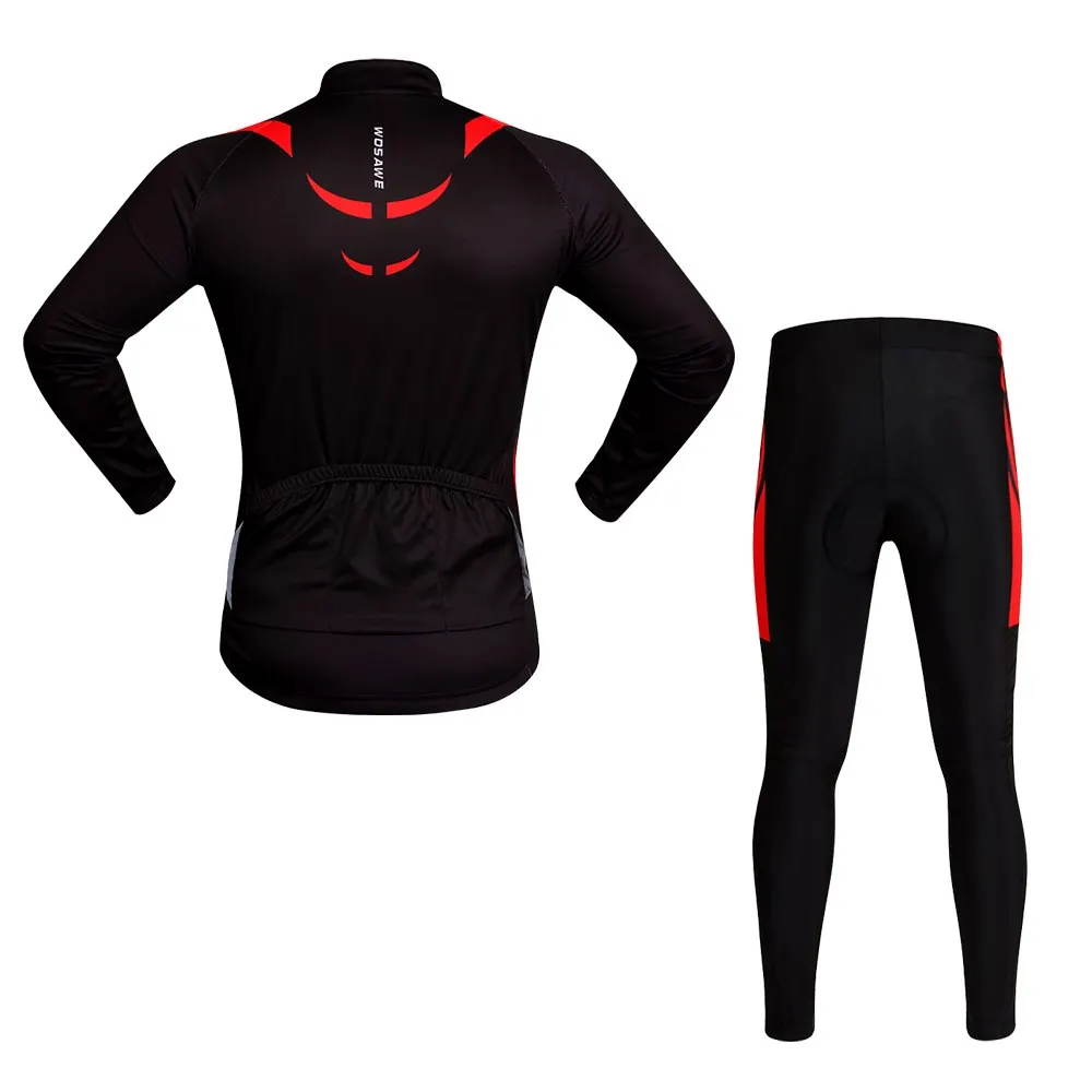 WOSAWE Quick-Dry MTB Bike Bicycle Clothing Cycling Jersey Sets Long Sleeve Breathable Gel Padded Pants Cycling Set for Women Men
WOSAWE Quick-Dry MTB Bike Bicycle Clothing Cycling Jersey Sets Long Sleeve Breathable Gel Padded Pants Cycling Set for Women Men