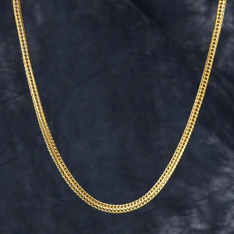 DNSCHIC Fine Snake Chain Necklace Hip Hop Chain Jewelry Gold 3mm Strong Solid Clasp Jewelry with Lobster Clasp for Men and Women
DNSCHIC Fine Snake Chain Necklace Hip Hop Chain Jewelry Gold 3mm Strong Solid Clasp Jewelry with Lobster Clasp for Men and Women
