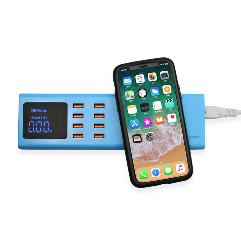 SS-309WD 8 Ports USB Charger LED Screen Wireless Charging iPhone Samsung iPad Tablet Huawei Macbook
SS-309WD 8 Ports USB Charger LED Screen Wireless Charging iPhone Samsung iPad Tablet Huawei Macbook