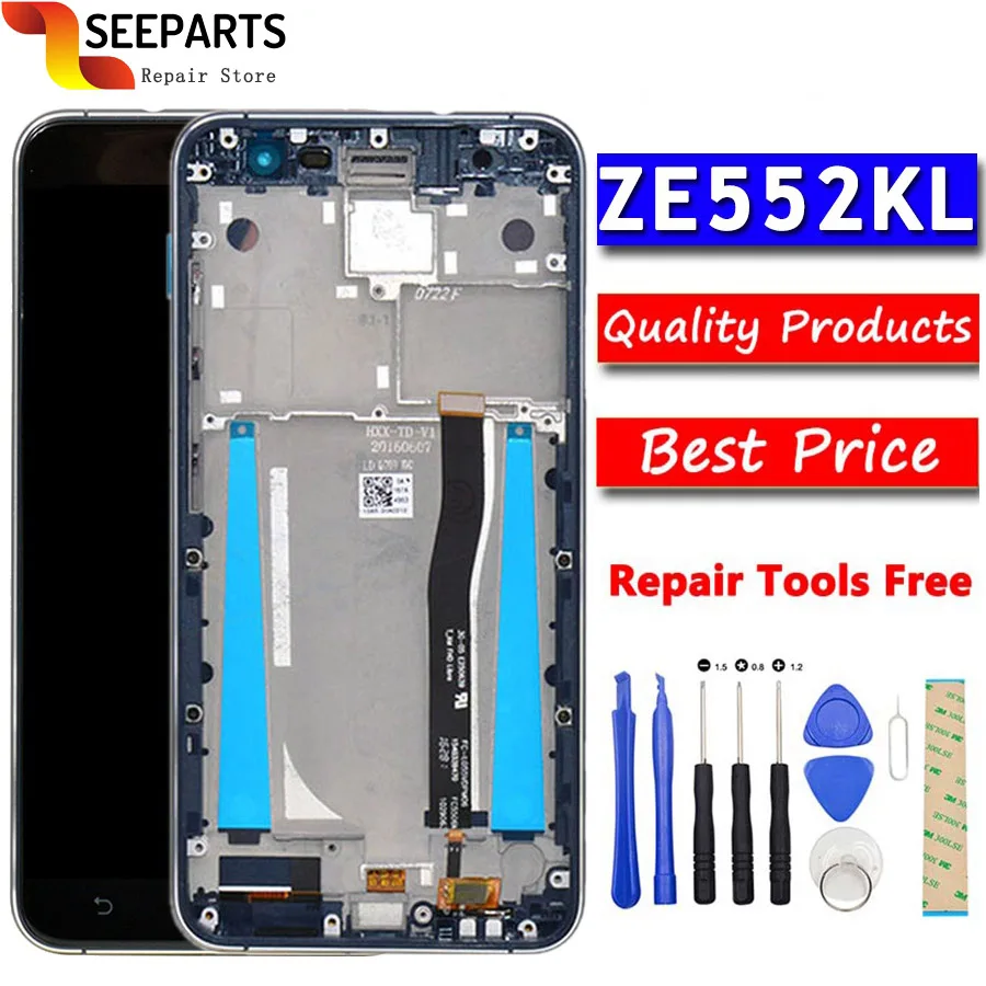 For Asus ZenFone 3 ZE552KL LCD Display Panel Touch Screen Digitizer Assembly With Frame For ZE 552KL Z012D Z012DC Z012DA Black
For Asus ZenFone 3 ZE552KL LCD Display Panel Touch Screen Digitizer Assembly With Frame For ZE 552KL Z012D Z012DC Z012DA Black