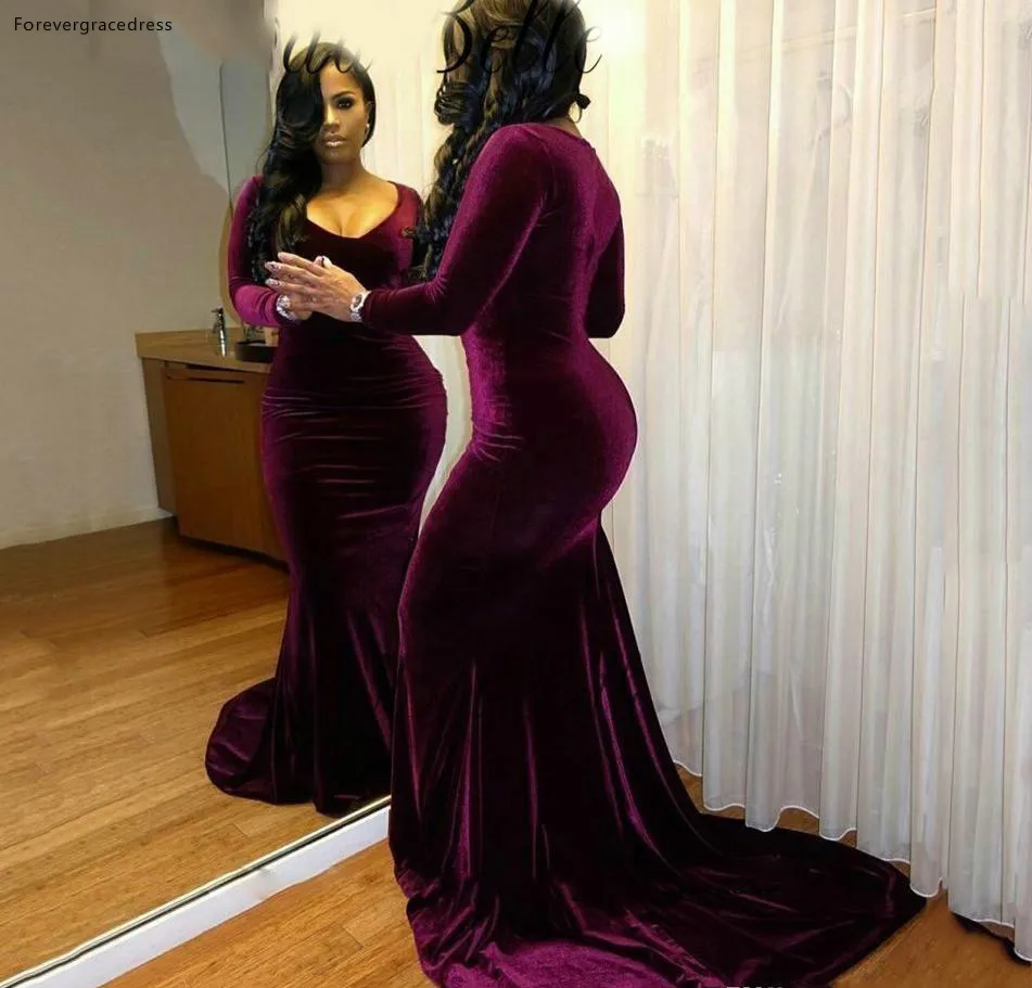 Black Girls Velvet Prom Dress Dubai Arabic Mermaid Long Sleeves Formal Holidays Wear Graduation Evening Party Gown Custom Made
Black Girls Velvet Prom Dress Dubai Arabic Mermaid Long Sleeves Formal Holidays Wear Graduation Evening Party Gown Custom Made