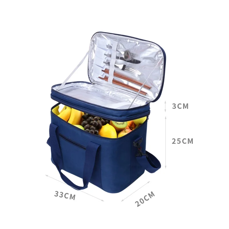 Двухэтажная сумка-холодильник GUMST утолщенная Термосумка Для Пикника Из ткани