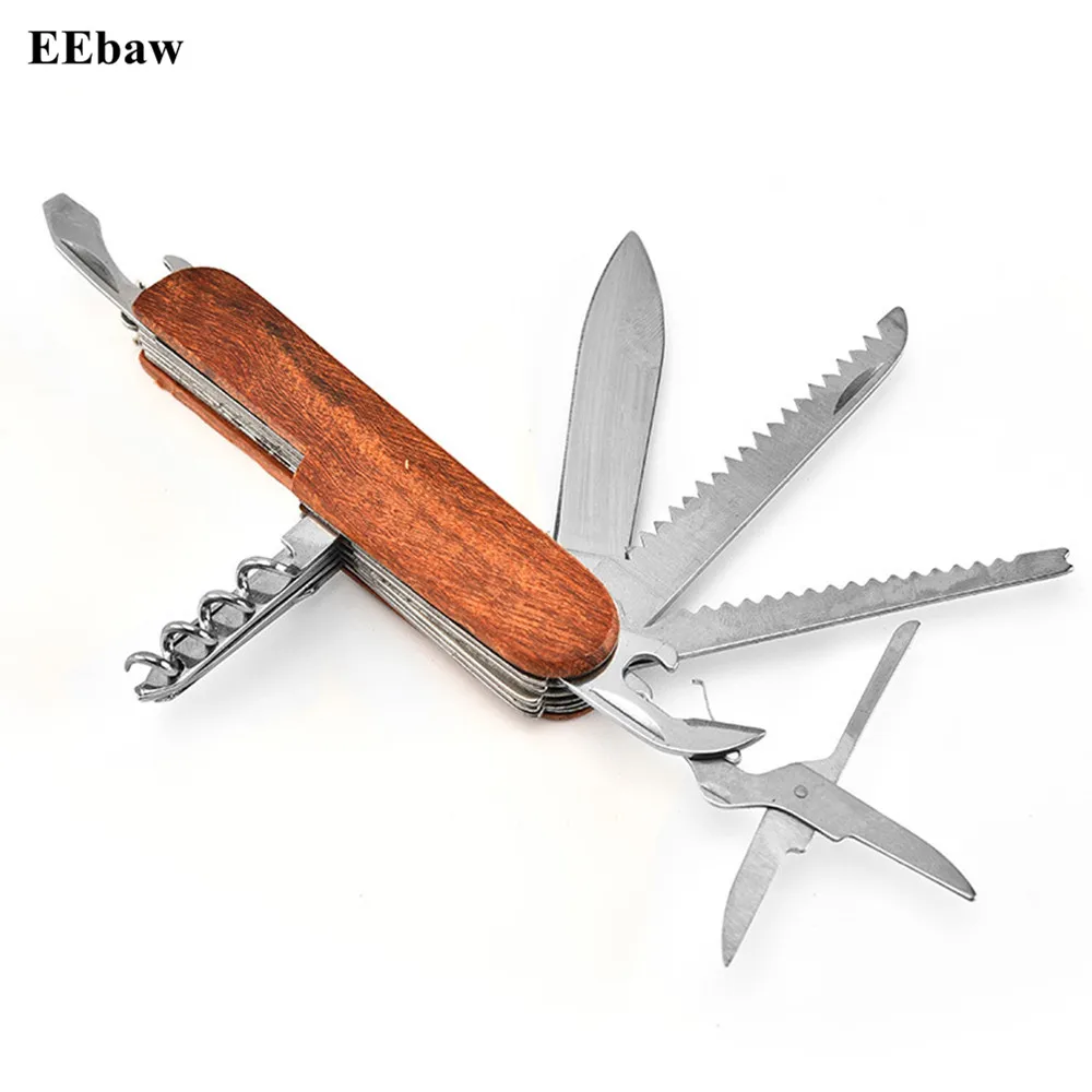 Multifunctional Folding Army Knives Outdoors Camping Survival Knife Wood Handle Stainless Steel Saw and Scissors Hand Tool Set
Multifunctional Folding Army Knives Outdoors Camping Survival Knife Wood Handle Stainless Steel Saw and Scissors Hand Tool Set