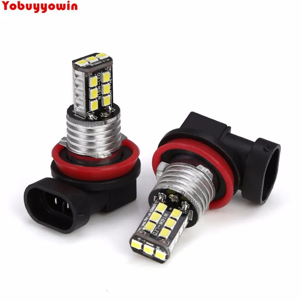 2x 15 LED H8 White 6000K High Power Car Fog Driving Light Canbus H11 DC 12-24V 3528-SMD Lamp Bulb
2x 15 LED H8 White 6000K High Power Car Fog Driving Light Canbus H11 DC 12-24V 3528-SMD Lamp Bulb