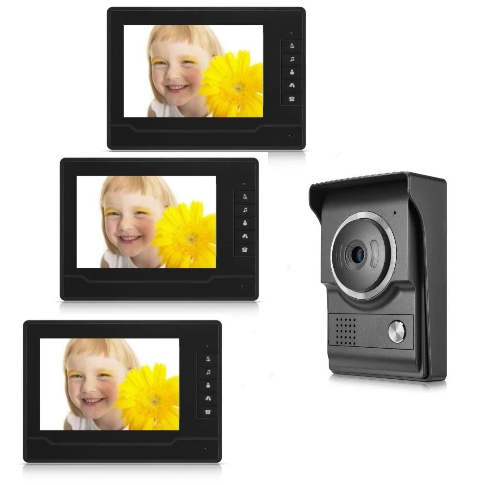 multi apartment video intercom system three monitors and one camera video door phone for selling
multi apartment video intercom system three monitors and one camera video door phone for selling