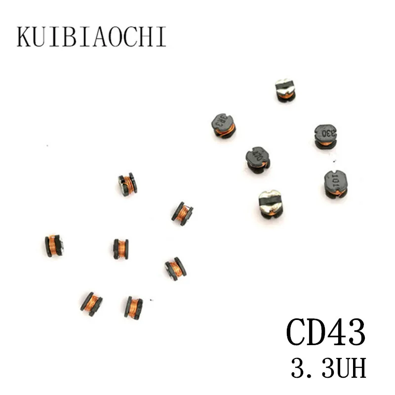 50pcs/LOT SMD Power Inductor CD43 3.3UH 3R3 4.5*4*3.2MM Unshielded winding inductor
50pcs/LOT SMD Power Inductor CD43 3.3UH 3R3 4.5*4*3.2MM Unshielded winding inductor