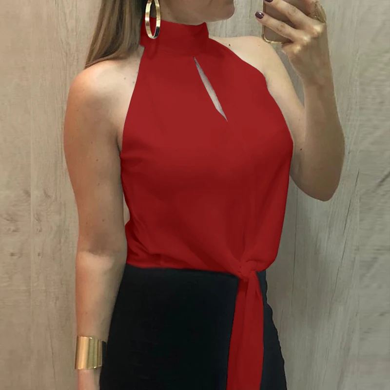 2019 Popular Hot High Quality Womens Solid Sleeveless Blouse Vest Ladies Summer Casual Halter Neck Tank Tops Shirts S-2XL
2019 Popular Hot High Quality Womens Solid Sleeveless Blouse Vest Ladies Summer Casual Halter Neck Tank Tops Shirts S-2XL