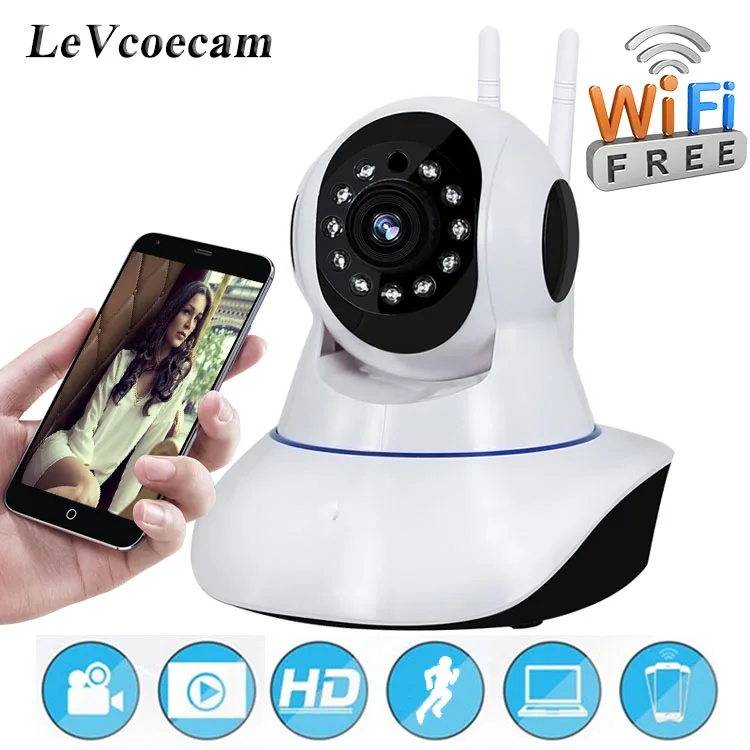 IP камера видеонаблюдения 720p Wi Fi с функцией ночной съемки|Камеры видеонаблюдения|