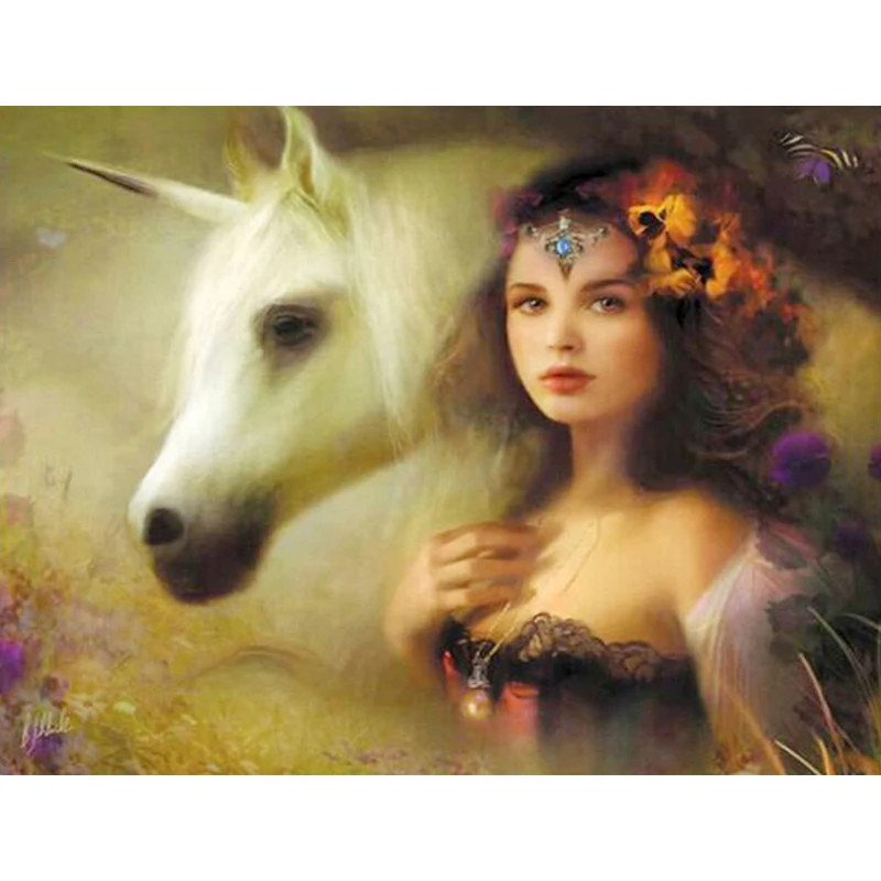 5D DIY Full Drill Diamond Painting Beauty Woman and Unicorn Pattern Diamond Embroidery Cross Stitch Mosaic Wall Stickers
5D DIY Full Drill Diamond Painting Beauty Woman and Unicorn Pattern Diamond Embroidery Cross Stitch Mosaic Wall Stickers