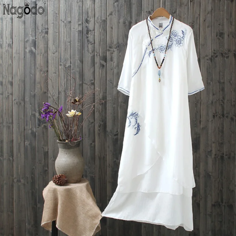 Traditional Chinese Clothing For Women skinned Slant Elegant Simple Female Summer Irregular Chiffon Dress Chinese Robe Costume
Traditional Chinese Clothing For Women skinned Slant Elegant Simple Female Summer Irregular Chiffon Dress Chinese Robe Costume