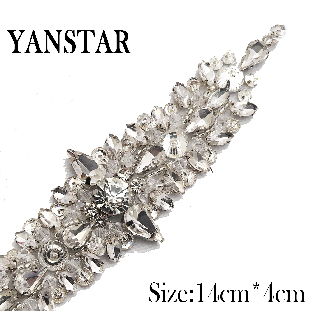 YANSTA 10PCS Wedding Dresses Belt Rhinestones Appliques Patch For Bridal Gown Sashes Clear Rose Gold Crystal Accessroy YS855A
YANSTA 10PCS Wedding Dresses Belt Rhinestones Appliques Patch For Bridal Gown Sashes Clear Rose Gold Crystal Accessroy YS855A