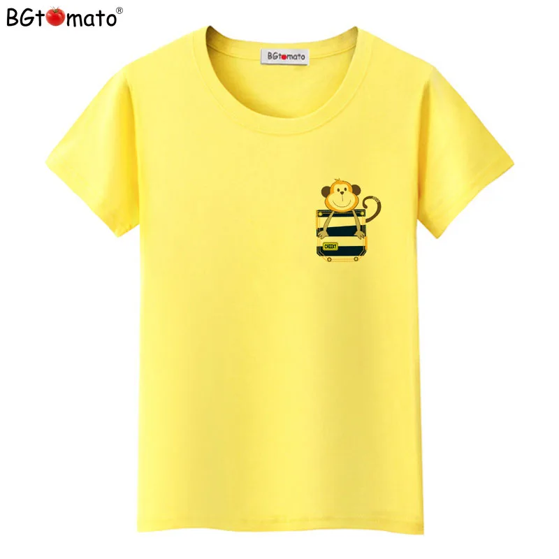 BGtomato T shirt 3D Pocket monkey funny t shirts Original brand lovely 3D t-shirt women Hot sale summer top tees
BGtomato T shirt 3D Pocket monkey funny t shirts Original brand lovely 3D t-shirt women Hot sale summer top tees