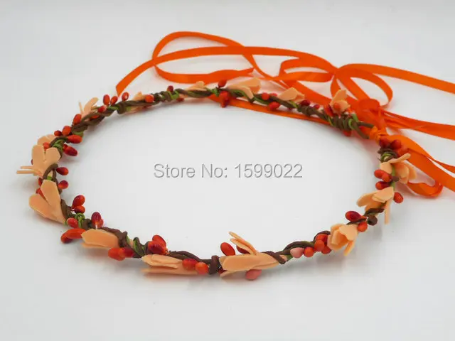 Dashiatere Fall Flower Crown Tiara Orange Bridesmaid Headwear Pip Berry Wreath Boho Female Hair Accessories Decorative Headbands
Dashiatere Fall Flower Crown Tiara Orange Bridesmaid Headwear Pip Berry Wreath Boho Female Hair Accessories Decorative Headbands