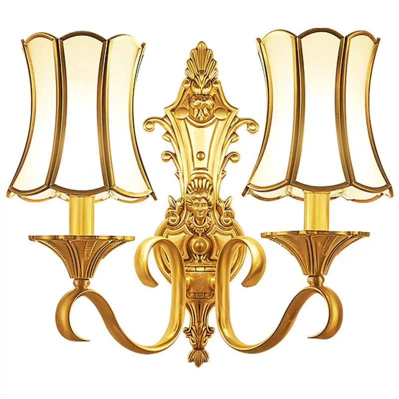 European Luxury Pure Copper Living Room Wall Lamp Villa American Copper Face Bedroom Wall Sconces TV Wall Background Wall Lights
European Luxury Pure Copper Living Room Wall Lamp Villa American Copper Face Bedroom Wall Sconces TV Wall Background Wall Lights