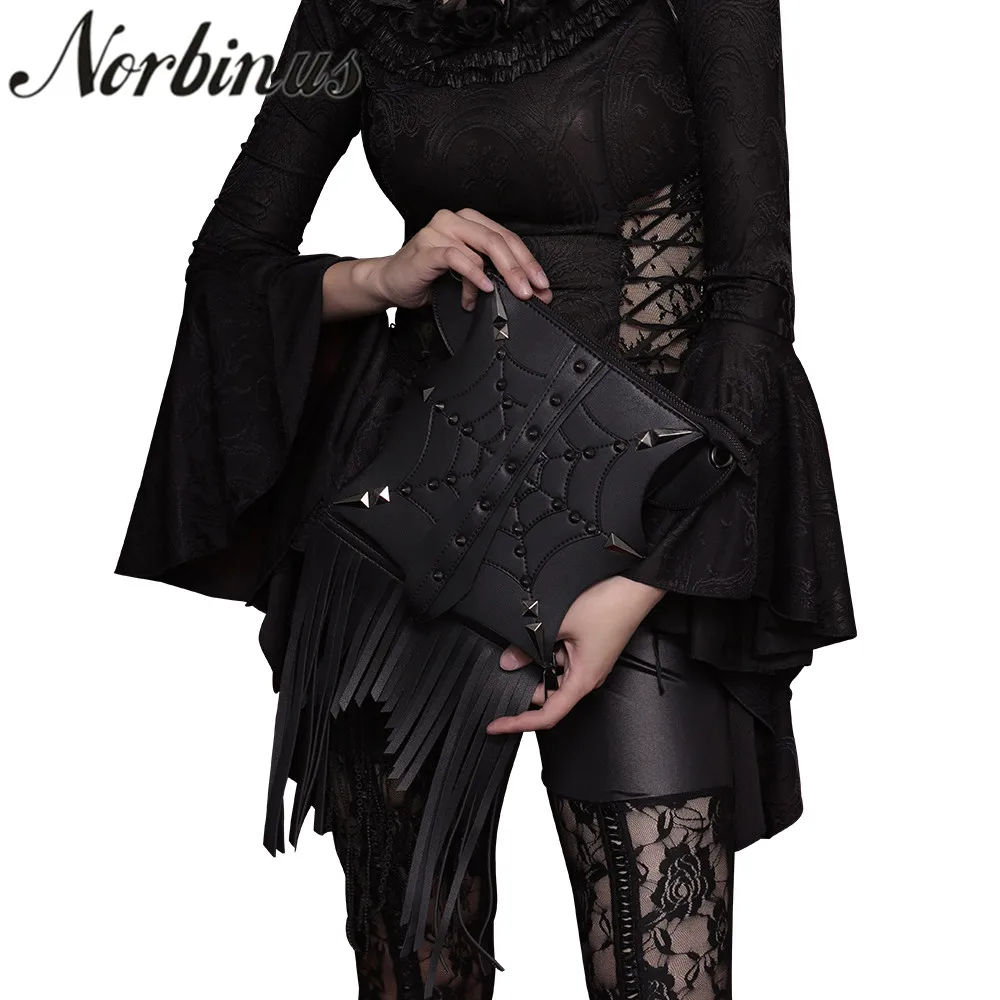 Norbinus Gothic Women Shoulder Bag Retro Rock Crossbody Bags Steampunk Rivet Tassel Messenger Bag PU Leather Handbags For Female
Norbinus Gothic Women Shoulder Bag Retro Rock Crossbody Bags Steampunk Rivet Tassel Messenger Bag PU Leather Handbags For Female