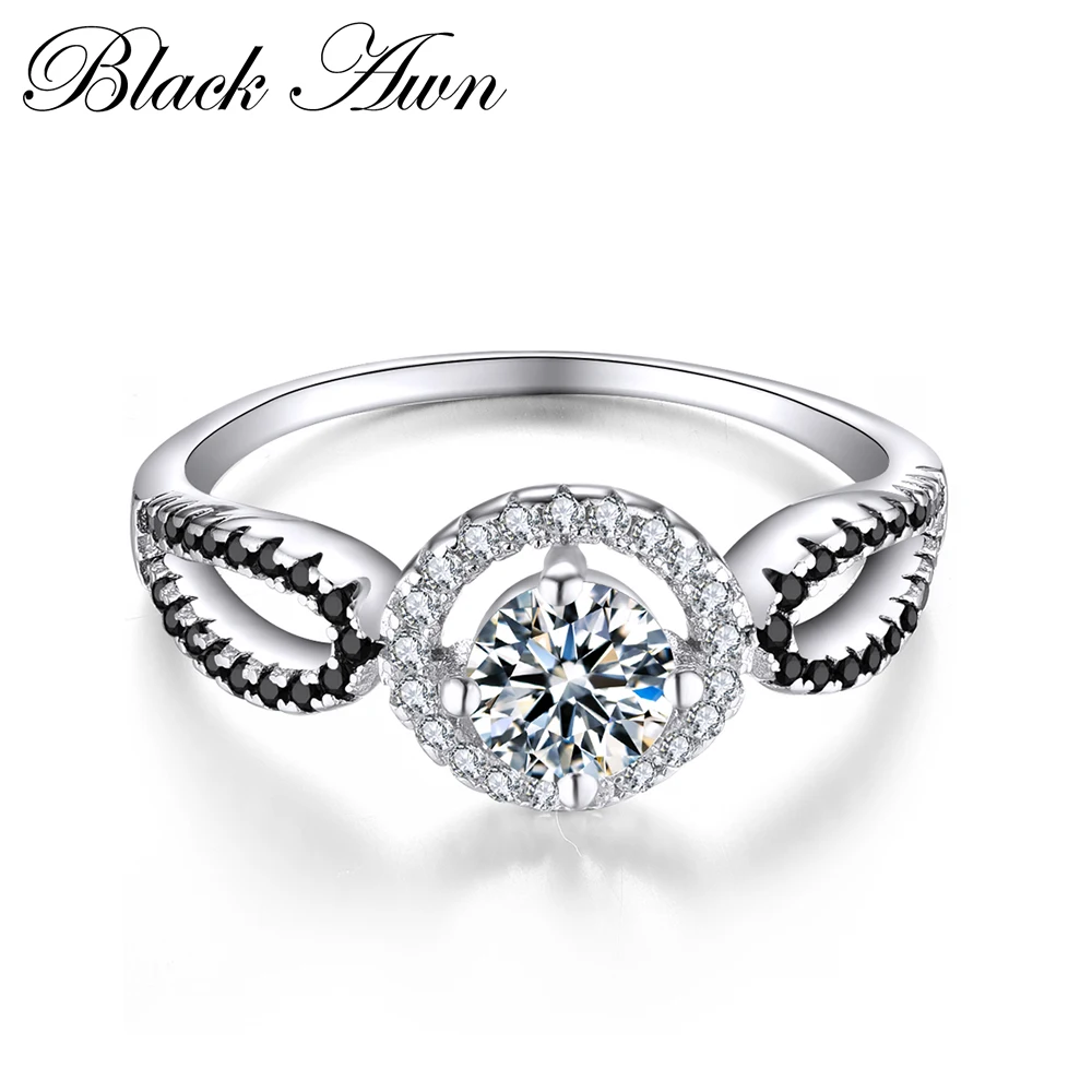 BLACK AWN 2023 New Genuine 100% 925 Sterling Silver Jewelry Black&White Stone Engagement Rings for Women Femme Ring C244
BLACK AWN 2023 New Genuine 100% 925 Sterling Silver Jewelry Black&White Stone Engagement Rings for Women Femme Ring C244