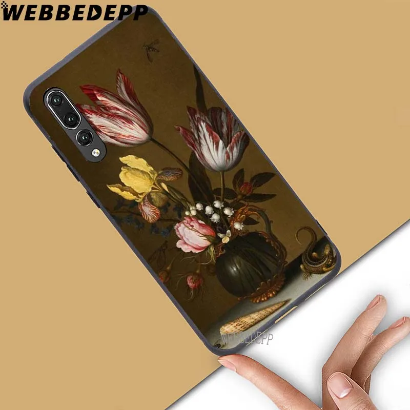 WEBBEDEPP Flower Butterfly In Vase Art Soft Case for Huawei Honor 6 7A Pro 7C 8C 7X 8X 8 9 10 lite Note10 | Мобильные телефоны и