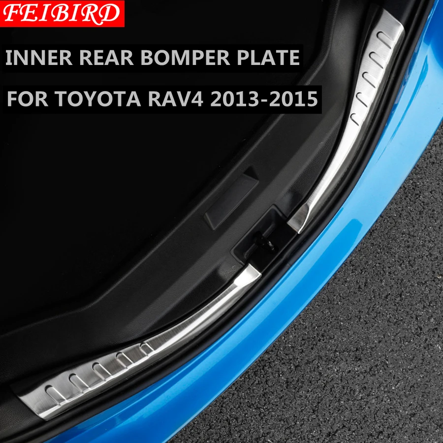 Stainless Steel Inner Rear Bumper Plate Door Sill Cover Trim Protector For Toyota RAV4 Rav 4 2013 2014 2015
Stainless Steel Inner Rear Bumper Plate Door Sill Cover Trim Protector For Toyota RAV4 Rav 4 2013 2014 2015