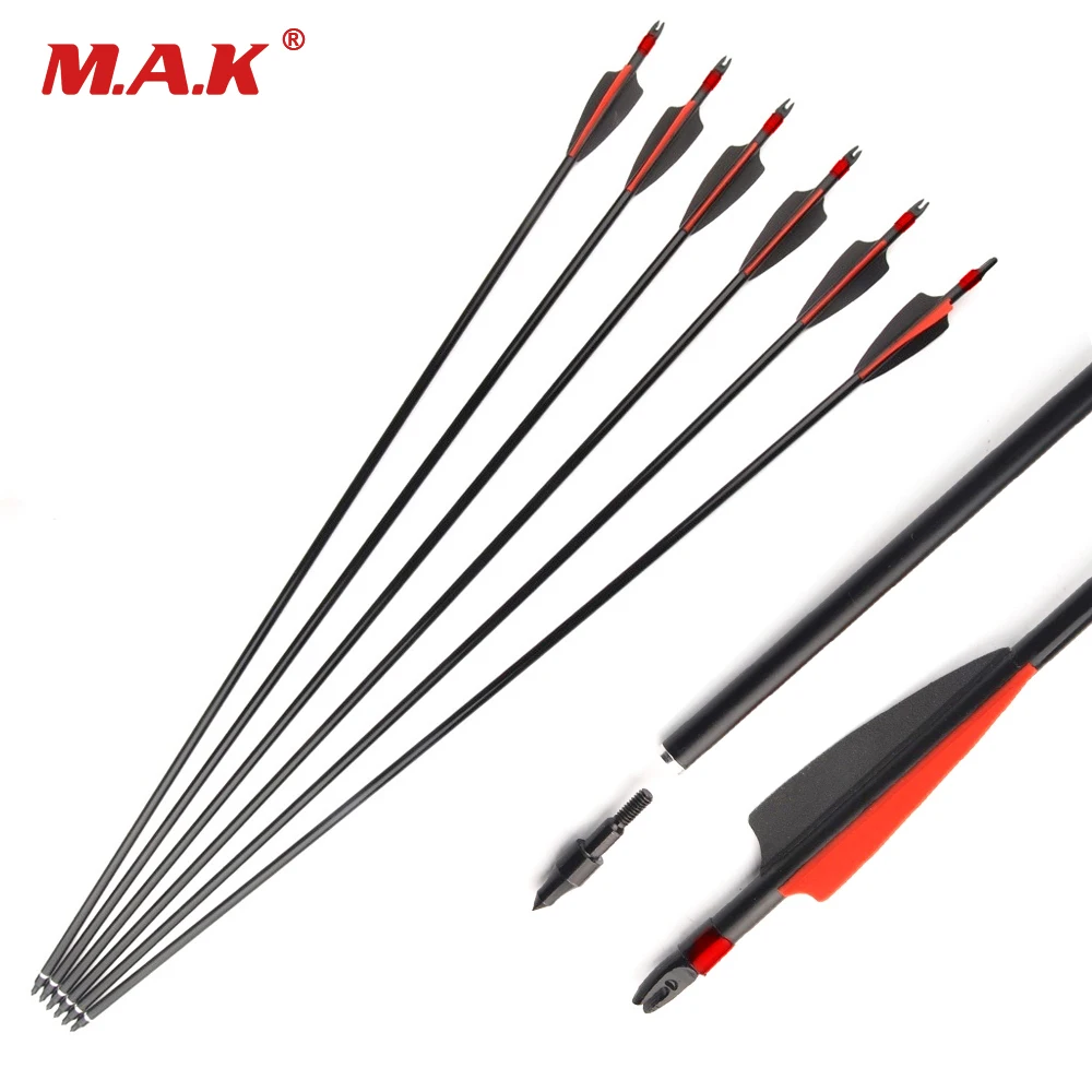 30 Inches Mixed Carbon Arrow Diameter 7.8 mm Spine 500 with Explosion-proof for Compound Bow Archery Hunting Shooting
30 Inches Mixed Carbon Arrow Diameter 7.8 mm Spine 500 with Explosion-proof for Compound Bow Archery Hunting Shooting