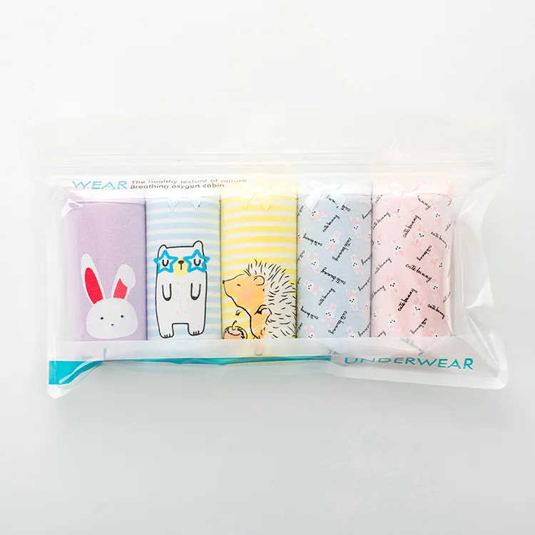 5 Pieces Per Pack Hedgehog Rabbit Cartoon Printed Cotton Multi-code Low Waist Underwear
5 Pieces Per Pack Hedgehog Rabbit Cartoon Printed Cotton Multi-code Low Waist Underwear