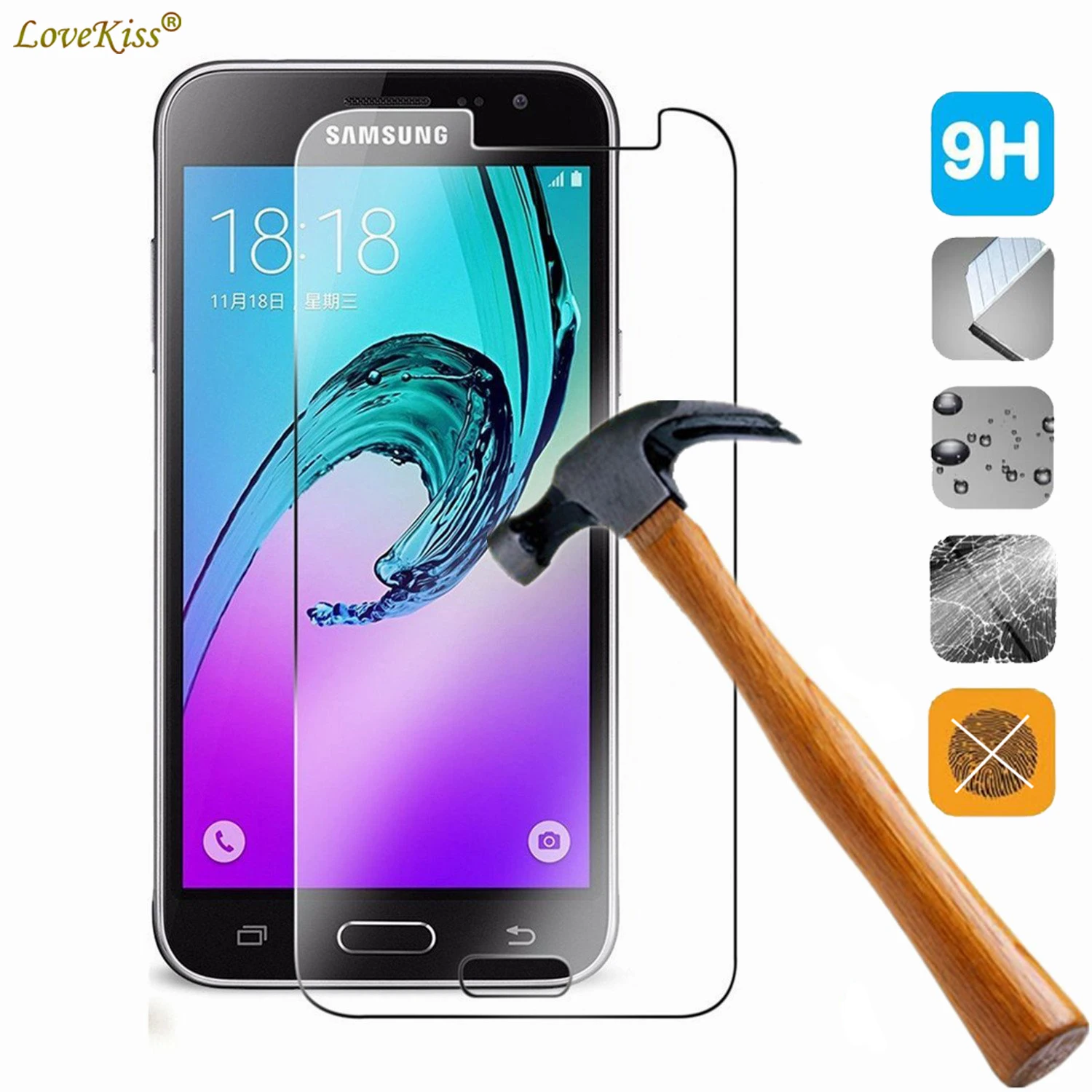 Для Samsung Galaxy J3 2016 J320F J310F J300 SM J320 защита экрана 9H Закаленное стекло пленка защитный