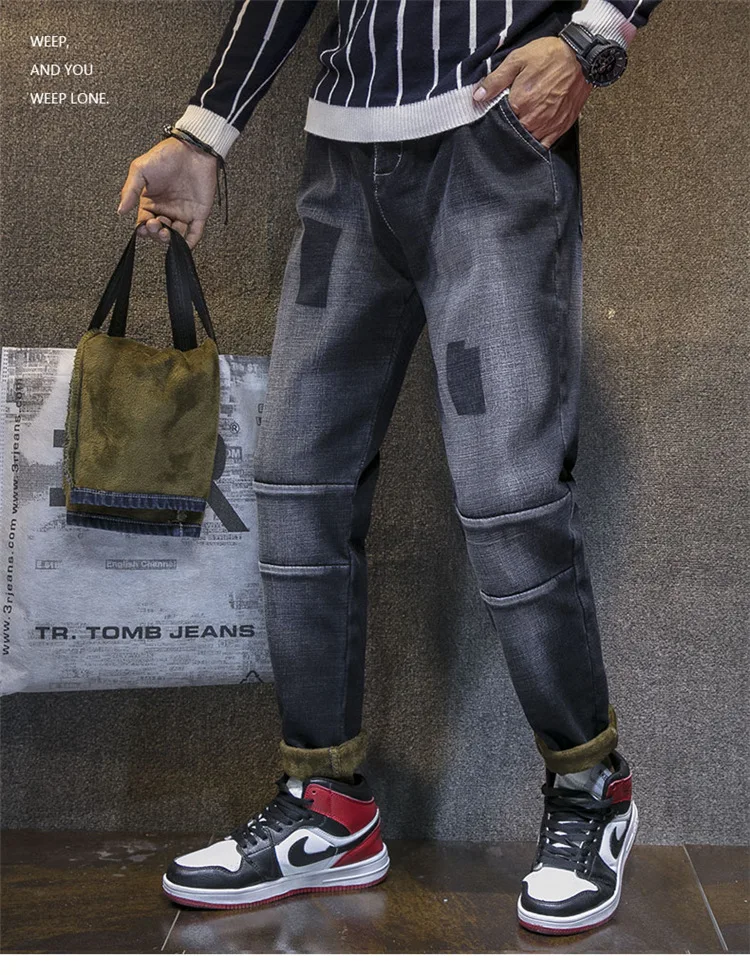 Mens Quality Winter Fleece Stretch Denim Straight Thicken inside Denim Jeans Warm Fleece Jeans
Mens Quality Winter Fleece Stretch Denim Straight Thicken inside Denim Jeans Warm Fleece Jeans