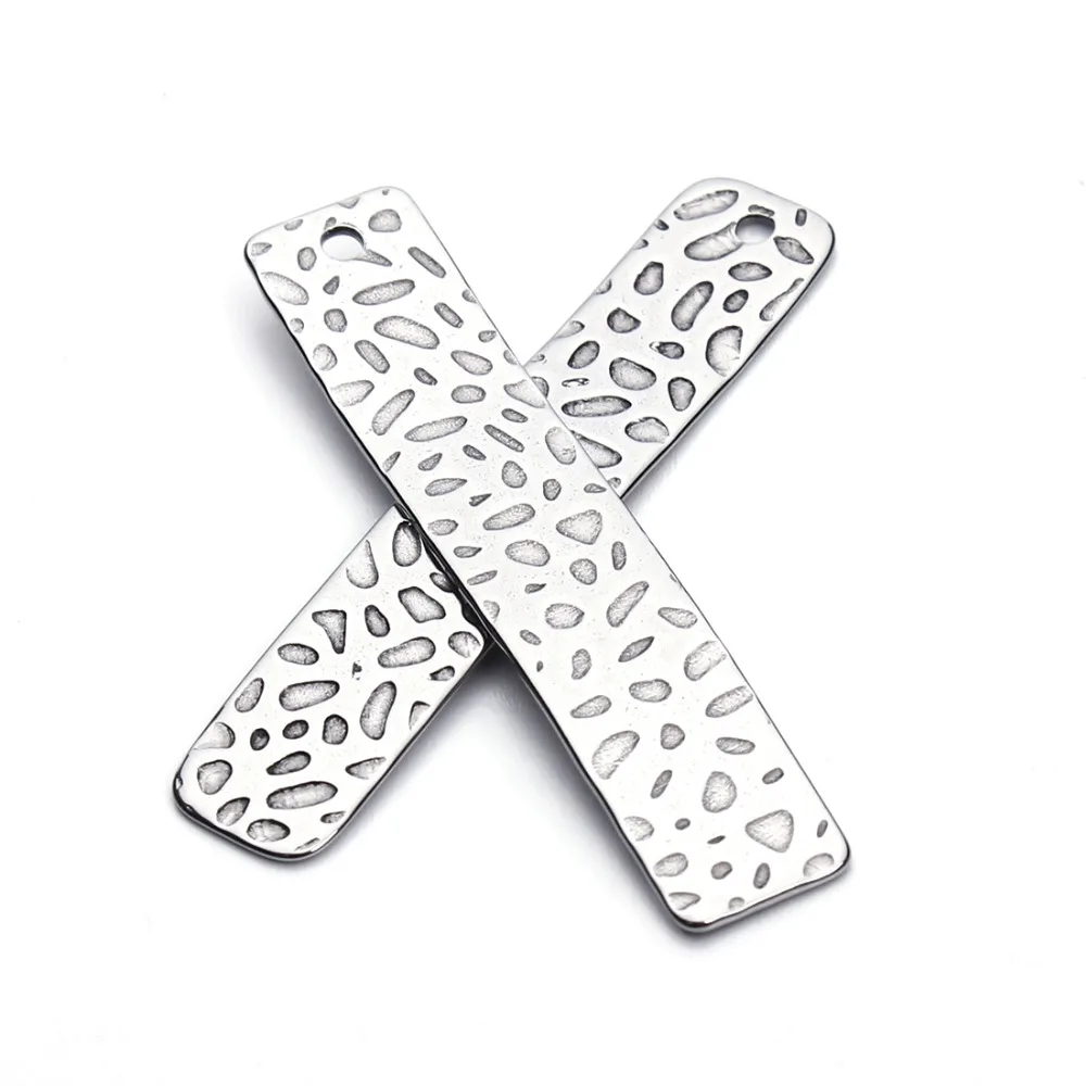 10pcs/lot 8*42mm Stainless Steel Blank Stamping Tags Rectangle Pendants Silver Tone For Necklaces Jewelry Making F3422
10pcs/lot 8*42mm Stainless Steel Blank Stamping Tags Rectangle Pendants Silver Tone For Necklaces Jewelry Making F3422