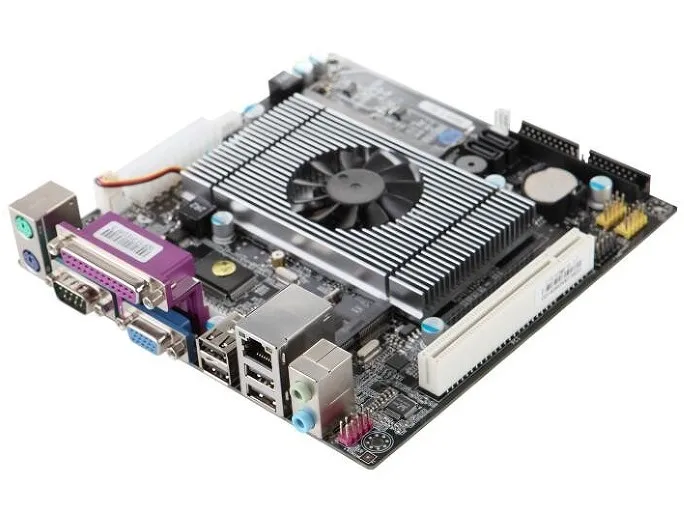 17*17 см Mini-ITX Intel Atom D525 Dual Core 1.8 г Процессор hl-d525-lf платы с vga LVDS 1 COM (внутренний 4 com