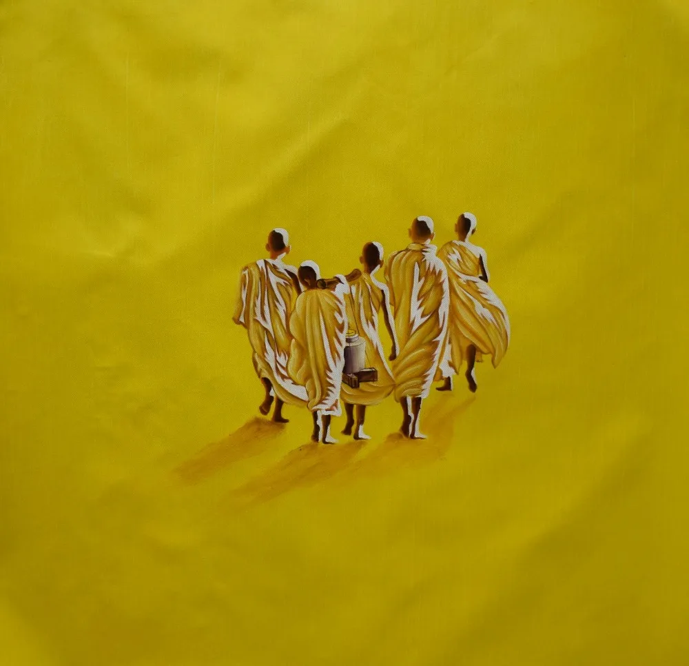 High Quality Hand Painted Oil Painting on Canvas Yellow Background Monk CanvasPainting Wall Art Picture Painting for Home Decor
High Quality Hand Painted Oil Painting on Canvas Yellow Background Monk CanvasPainting Wall Art Picture Painting for Home Decor