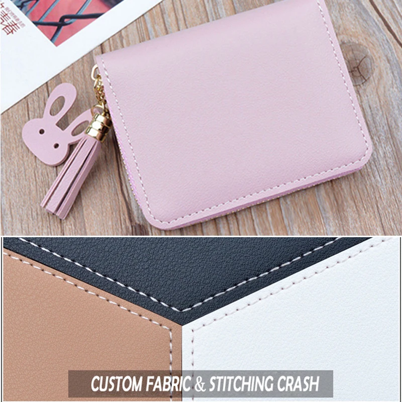 New Arrival Wallet Short Women Wallets Zipper Purse Patchwork Fashion Panelled Wallets Trendy Coin Purse Card Holder Leather
New Arrival Wallet Short Women Wallets Zipper Purse Patchwork Fashion Panelled Wallets Trendy Coin Purse Card Holder Leather