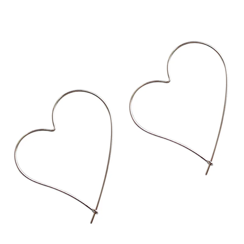 Korean Style S925 sterling silver fashion simple hollow Big heart Drop earrings women Lady Wedding Party jewelry
Korean Style S925 sterling silver fashion simple hollow Big heart Drop earrings women Lady Wedding Party jewelry