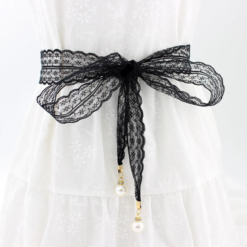 Sale 4.5*160cm Solid Sexy Lace Pearl Pendant Waist Rope Belt Female Decorative Skirt Dress Lace Knotted
Sale 4.5*160cm Solid Sexy Lace Pearl Pendant Waist Rope Belt Female Decorative Skirt Dress Lace Knotted